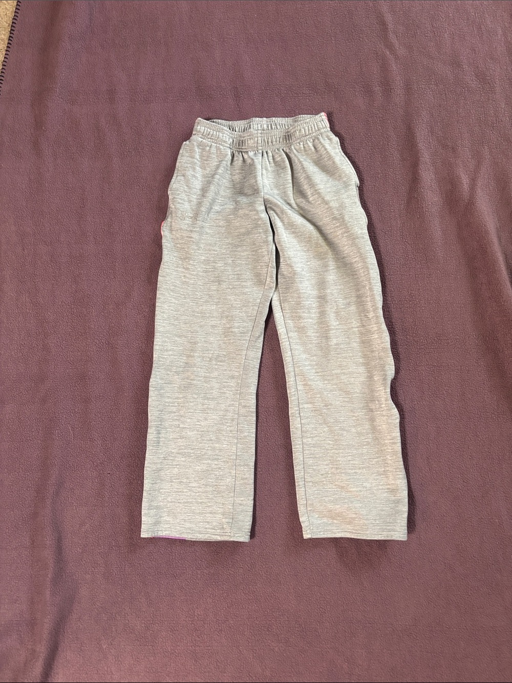 Under Armour Light Gray Kids Sweatpants